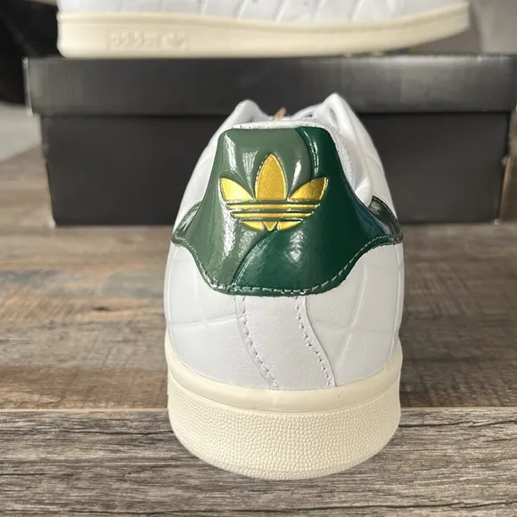 NWT Adidas Originals Men's Dime Stan Smith 'White Green Oxide' Shoes IG2044