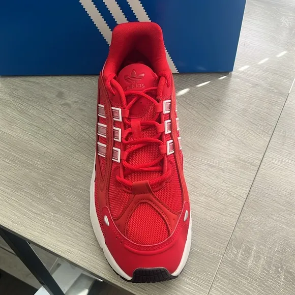 NWT Adidas Originals Men's Ozmillen Shoes - Red/White - IF9594