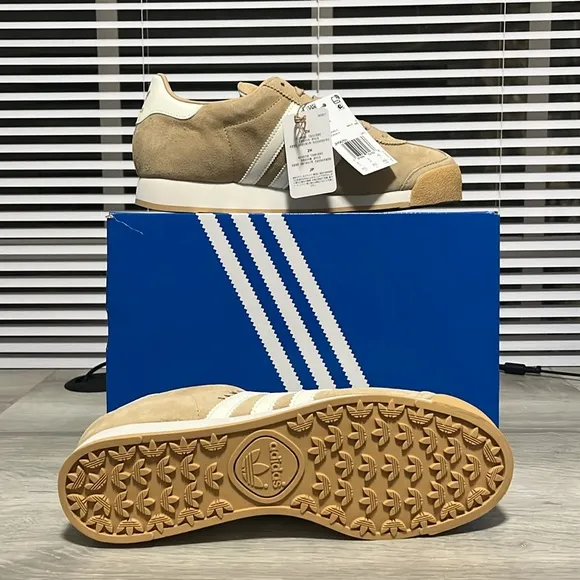 NWT Adidas Originals Samoa Men's Shoes - Beige/White - JH9050