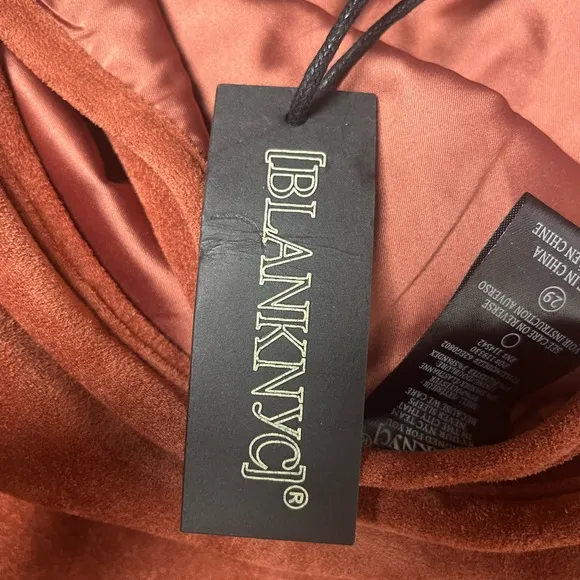 NWT Blank NYC Brown Suede Wrap Mini Skirt Size 29‎