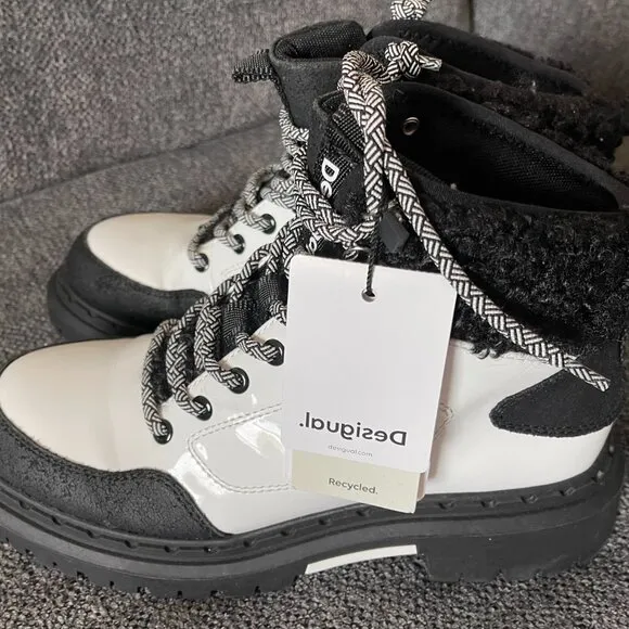 NWT Desigual Lace-up Trekking Boots