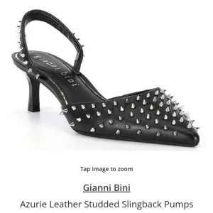 NWT Gianni Bini Azurie leather studded heels. Women's 6