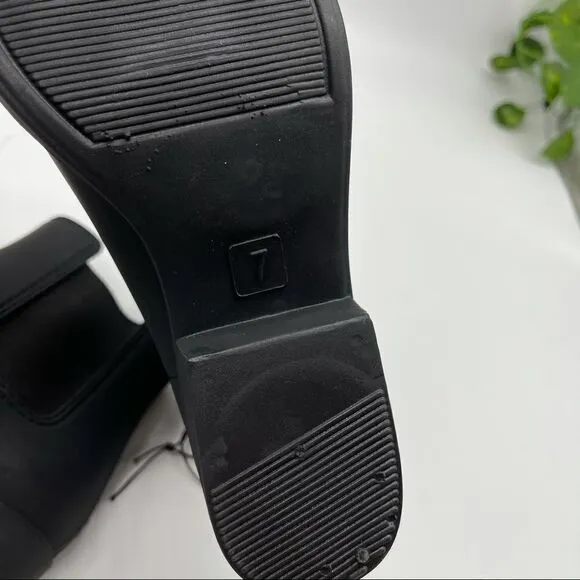 NWT Jeffrey Campbell PLAY Black Matte Rubber Ankle Boots Size 7