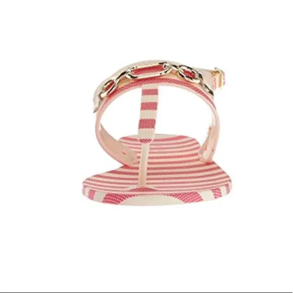 NWT Kate Spade red and white rubber sandals