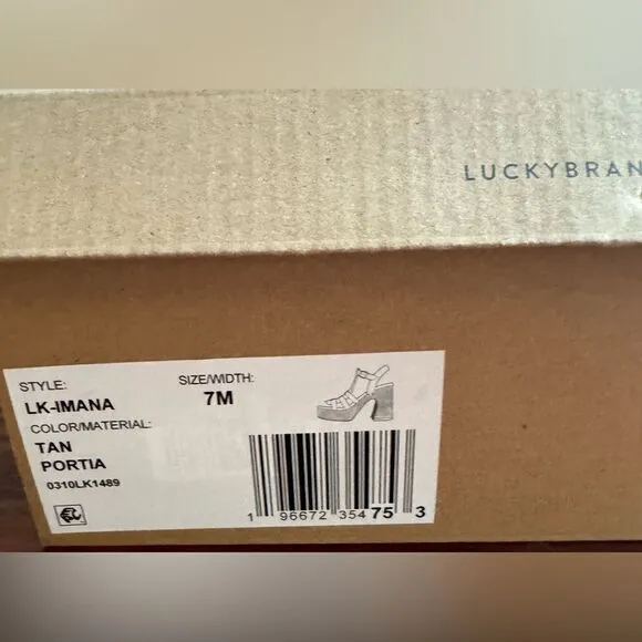 NWT Lucky Brand LK Imana Sandals
