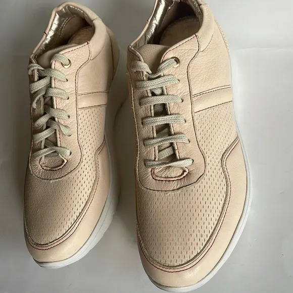 NWT Marc Joseph New York FT Greene Leather Shoes ,Cream ,Size 6.5
