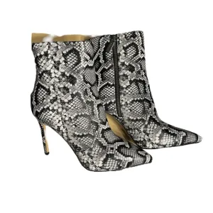 NWT Michael Kors Boots - Rue Snake Embossed Leather Ankle Boots