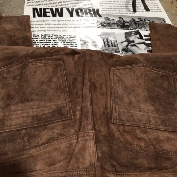 NWT Real Suede Pants