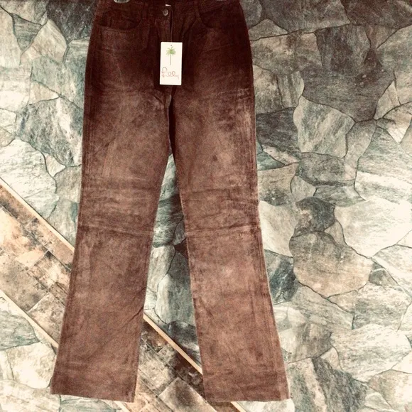 NWT Real Suede Pants