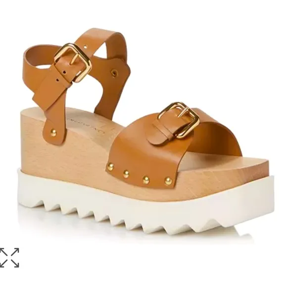 NWT Stella McCartney Brown Elyse Platform Sandals