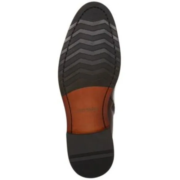 NWT STEVE MADDEN Mens Brown Front Heel Pull-Tab Yenith Leather Boots Shoes 11.5