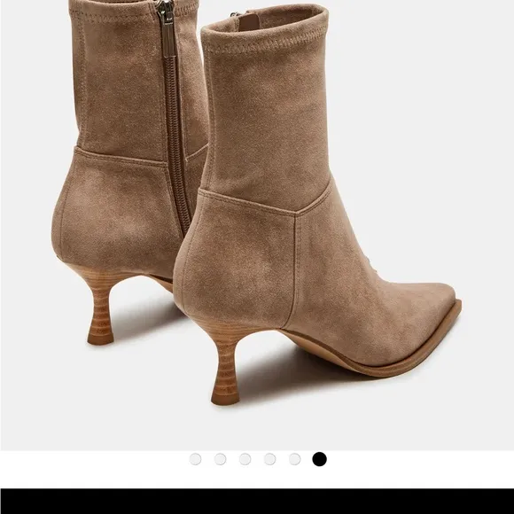 NWT Steve Madden Stasia Taupe Suede Ankle Boots 8.5 NEW IN BOX