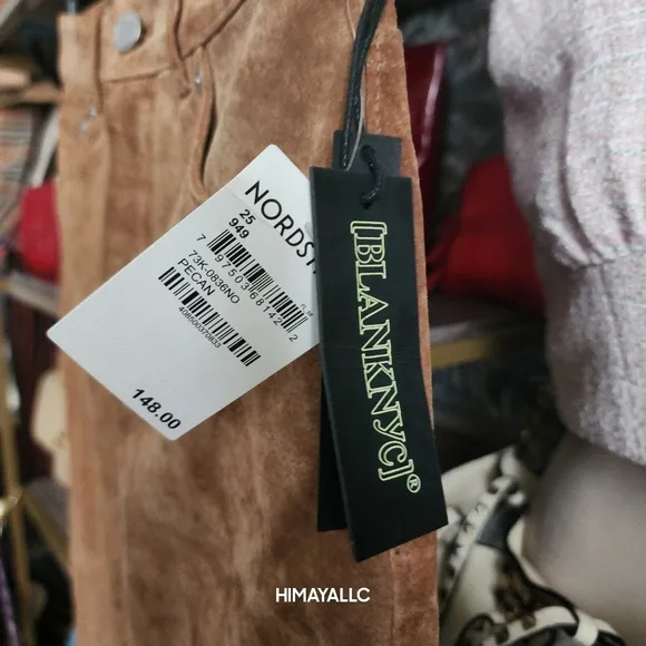 NWT! SUEDE LEATHER HIGH RISE MIDI SKIRT