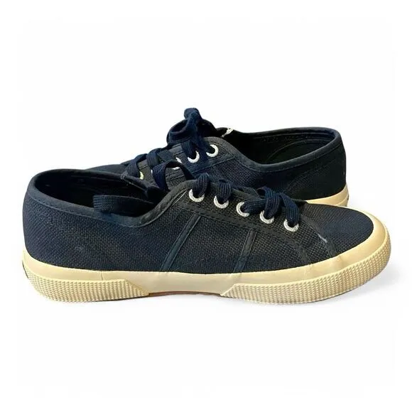 NWT‎ Superga Unisex Cotu Classic Sneaker Shoes Navy Canvas Men 6 ~ Women 7.5
