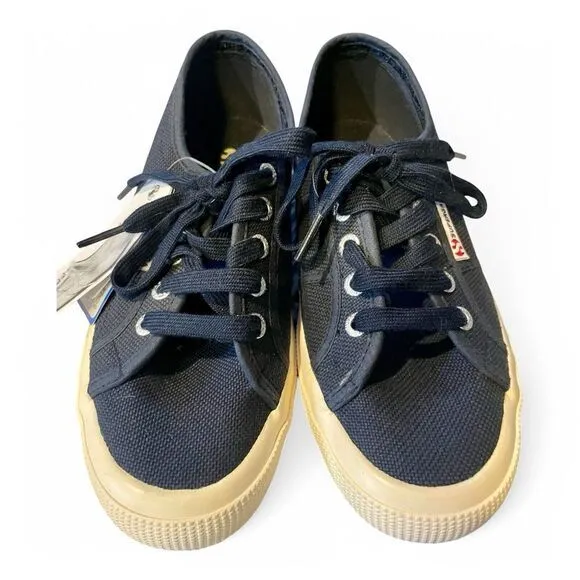 NWT‎ Superga Unisex Cotu Classic Sneaker Shoes Navy Canvas Men 6 ~ Women 7.5