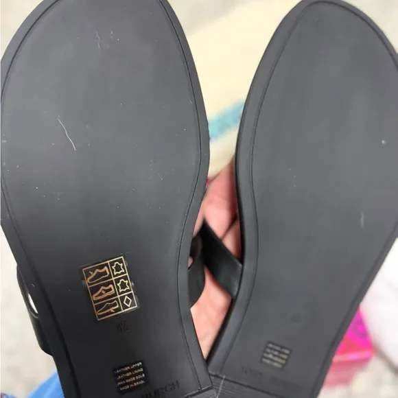 NWT Tory Burch Miller Soft Sandals - perfect black 8.5
