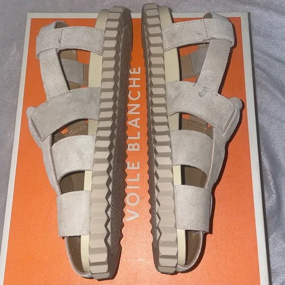 NWT VOILE BLANCHE ALICE Leather Sandals in Beige