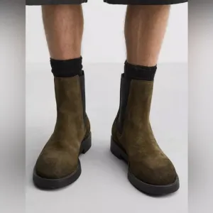 NWT ZARA Leather Chelsea Boots Limited Edition
