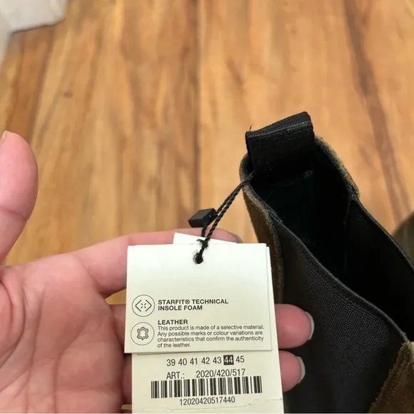 NWT ZARA Leather Chelsea Boots Limited Edition
