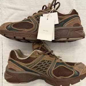 NWT ZARA Origins Running Sneakers Mens Size 8 EU 41 Shoes Brown Leather Ortholit