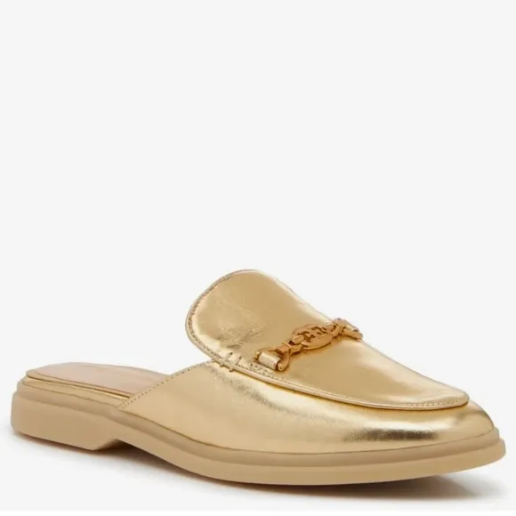 NWTB Sam Edelman Kira Mule in Gold Size 7