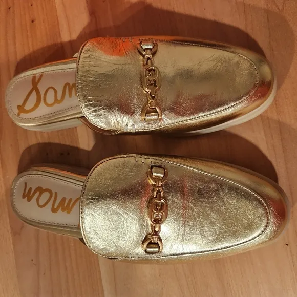 NWTB Sam Edelman Kira Mule in Gold Size 7
