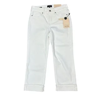 NYDJ Marilyn Straight Crop Lift&amp;Tuck‎ Denium Womens White Jeans Size 2 - NWT