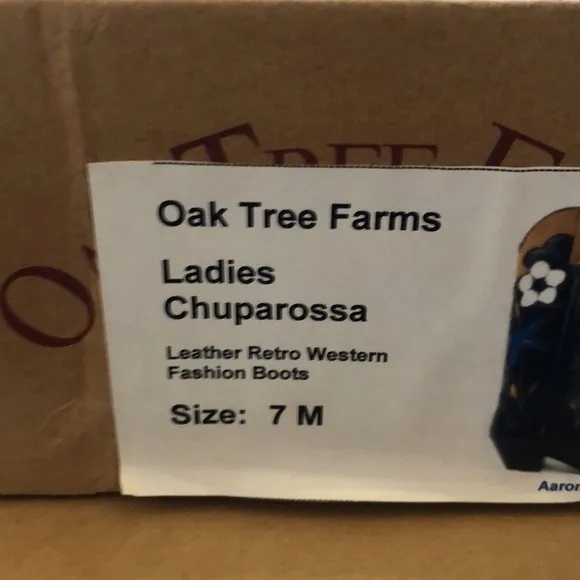 Oak Tree Farms | Chuparossa Black Retro Western Boots