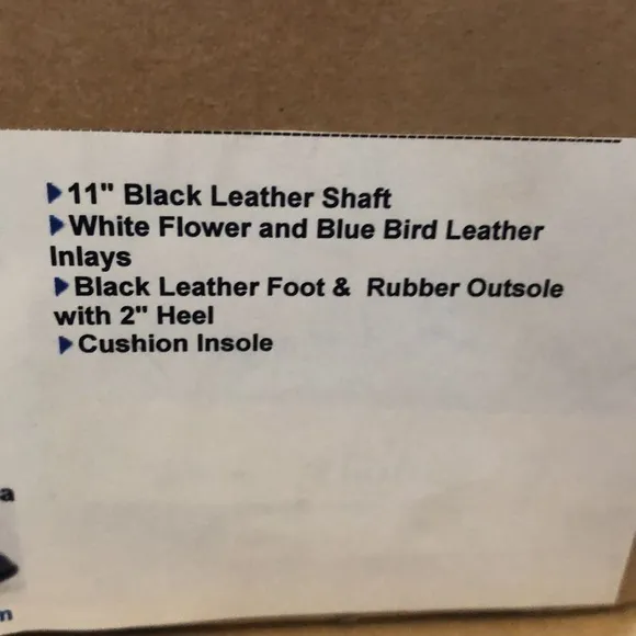 Oak Tree Farms | Chuparossa Black Retro Western Boots