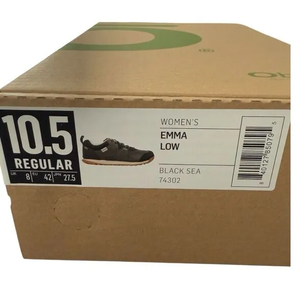 Oboz Emma Low Black Sea Casual Shoe Sneakers Women’s Size 10.5 Regular