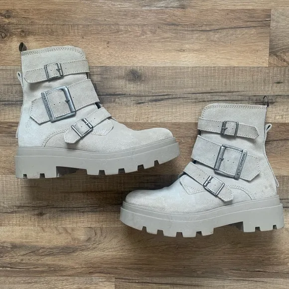 OFFERS ✨FLY London Jeda Suede Buckle Boots EUC EU38