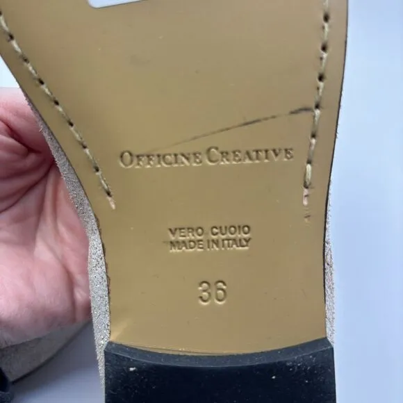 OFFICINE CREATIVE ITALIA Leather Loafer Shoes EU36 US 6 Made in Italy