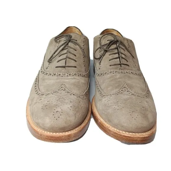 O'Keeffe Suede Wingtip Brogues Men's Shoes Size 13 M Made In Italy Retail $588