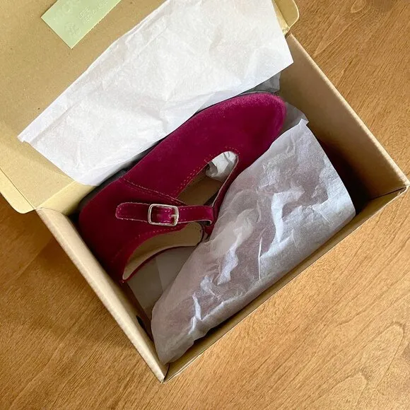Old Soles &quot;rouge&quot; velvet shoes 13.5 NIB