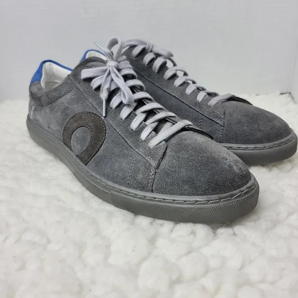 Oliver Cabell Low 1 Pigment Othotic Men's Sneaker Size 8 Gray Gray Suede Shoes
