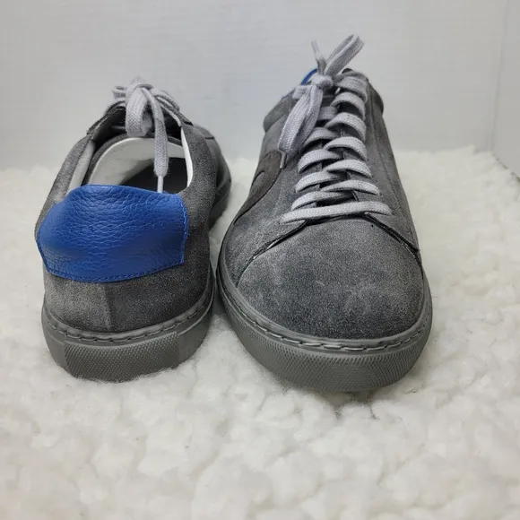 Oliver Cabell Low 1 Pigment Othotic Men's Sneaker Size 8 Gray Gray Suede Shoes