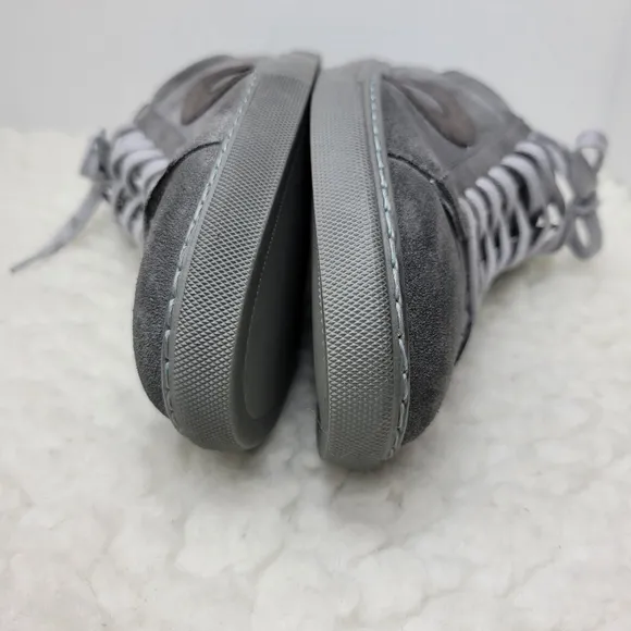 Oliver Cabell Low 1 Pigment Othotic Men's Sneaker Size 8 Gray Gray Suede Shoes