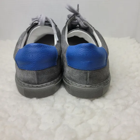 Oliver Cabell Low 1 Pigment Othotic Men's Sneaker Size 8 Gray Gray Suede Shoes