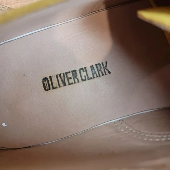 Oliver Clark Lace Men's Shoes Yellow  Suede Oxford Men's Size 9