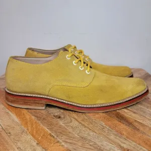 Oliver Clark Lace Men's Shoes Yellow  Suede Oxford Men's Size 9