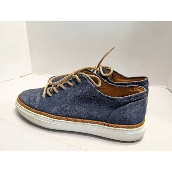 Oliver Sweeney Casual Dress Shoes Sneakers Blue Suede Men Office Career SIZE 8