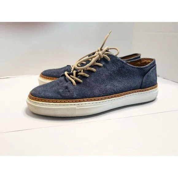 Oliver Sweeney Casual Dress Shoes Sneakers Blue Suede Men Office Career SIZE 8