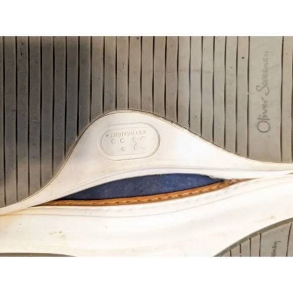 Oliver Sweeney Casual Dress Shoes Sneakers Blue Suede Men Office Career SIZE 8