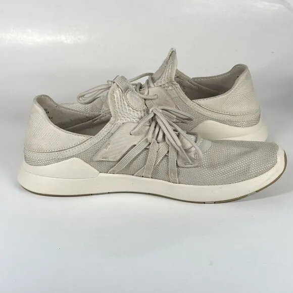 OluKai Holo Convertible Mesh Sneaker Men’s Size 10.5 Shoes Tan Sand Off White