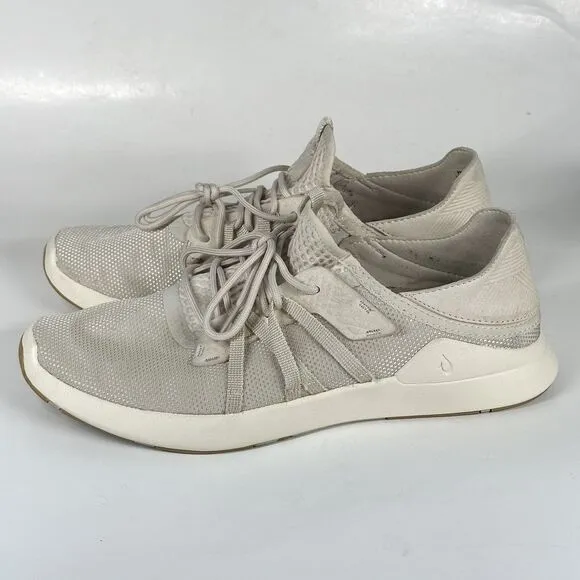 OluKai Holo Convertible Mesh Sneaker Men’s Size 10.5 Shoes Tan Sand Off White