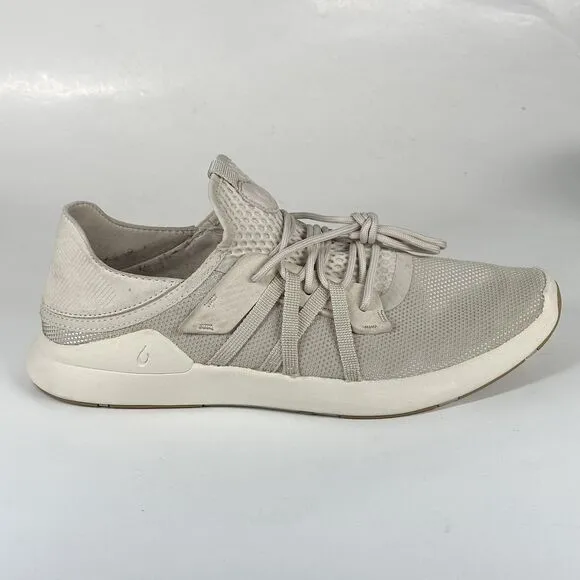 OluKai Holo Convertible Mesh Sneaker Men’s Size 10.5 Shoes Tan Sand Off White