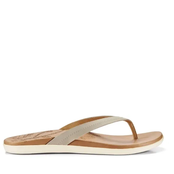 Olukai‎ Honu Sandals, Taupe, Size 6Like New