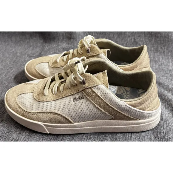 Olukai Kilea Tan Sneakers Womens Shoes Size 8