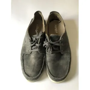 Olukai Pahono Lace Up Men's Grey Suede Leather Shoes Size 11