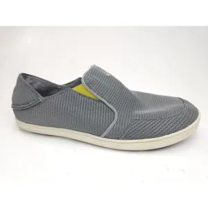 Olukia Nohea Mesh Men's Size 11.5 Gray Slip-On Shoes Casual Sneakers EUR 44.5